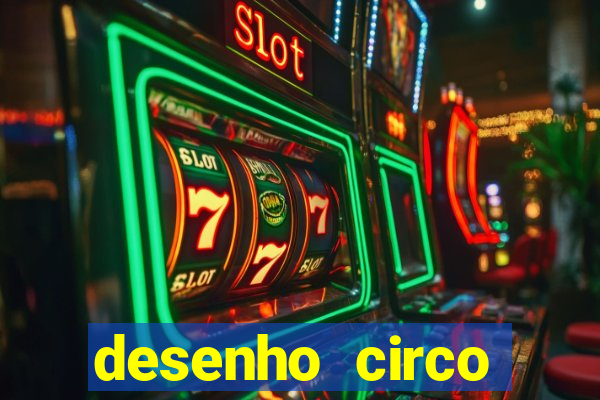 desenho circo digital para colorir